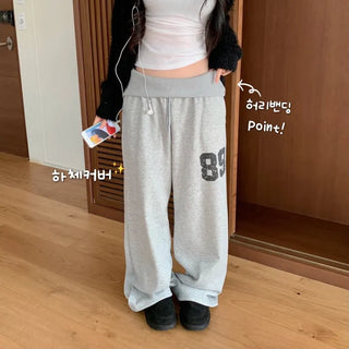 [Fleece-lined] Hip-banded Wide Long Tracksuit