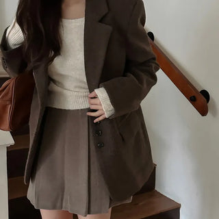 Premium Mocha Wool Jacket