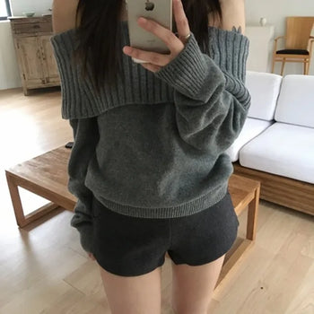 *Special Feature/Delicate Fit* Blly Off-Knit