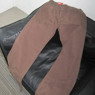 Check Straight Raw Brown Pt