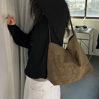 Andre Suede Shoulder Bag