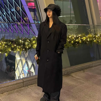 Double Button Maxi Long Coat