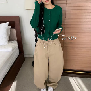 [Standard ver] Basic Round Knit Cardigan