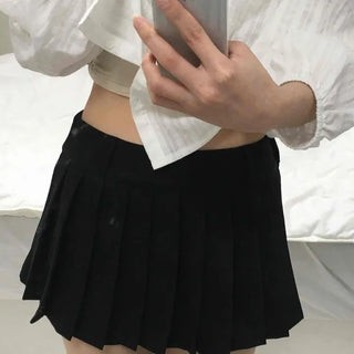 Campus Pleated Mini Skirt