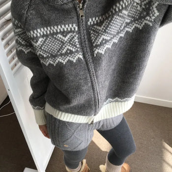 Nordic Knit Zip-up