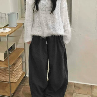 Balloon Fit Mini Dot Corduroy Pants
