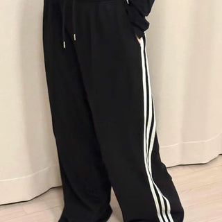 Elastic Waist Wide Fit Track Pants