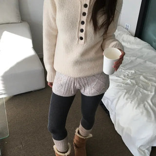 *Domestic/High Quality* Alpaca Henley Knit