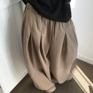 Wool Three-Pleated Pants