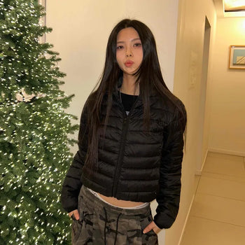 Hooded Quilted Lightweight Padded Jacket