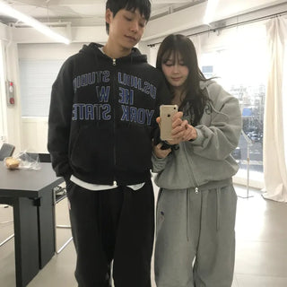 Stay Double-Fleece Pintuck String Jogger Pants