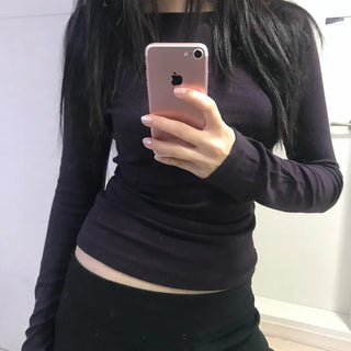 Tencel long sleeve tee