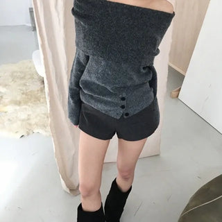 *High Demand/Inquiries* Button Off-Knit
