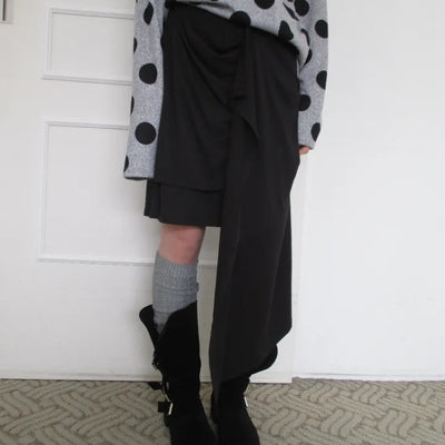 Draping Wrap Skirt (2 colors)