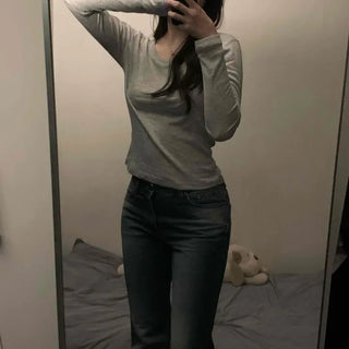 Minimal Sleeve Slim Fit Long Sleeve T-shirt