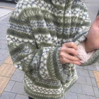 Winter Half Loose Fit Fleece Jacket