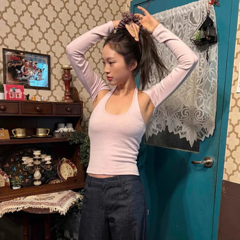 Basic Halter Bolero Set