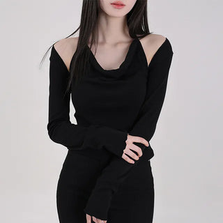 Yves & Drape Sleeveless Bolero Set