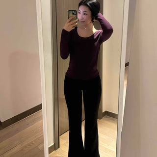 Brushed Lined Stretchy Bootcut Pants