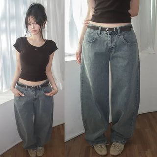 Burrte denim wide pants