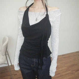 Oped Sleeveless T-shirt Set