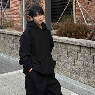 Applely Oversized Hooded Training Two-Piece Set