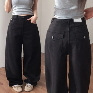 Hylin Herringbone Balloon Wide Pants