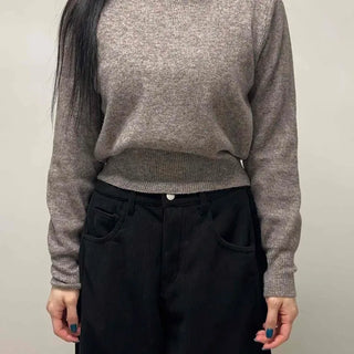 Soft Round Crop Knit