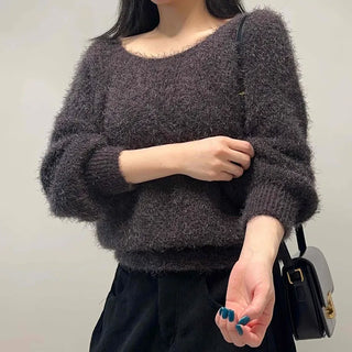 Fluffy Fur Loose Fit Balloon Knit