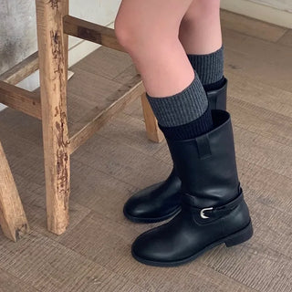 Lyocell Two-Way Half-Mid Boots