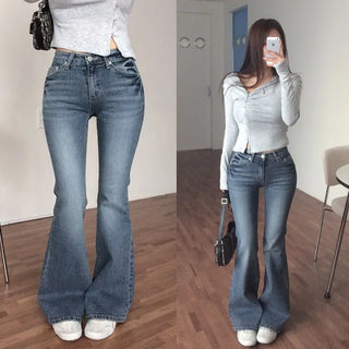 Celida Low denim bootcut pants