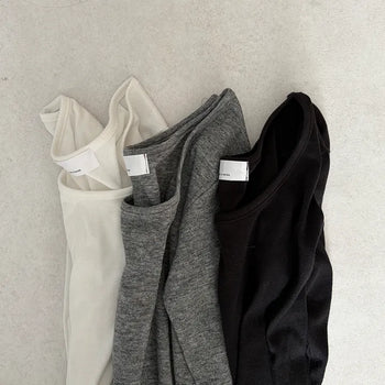 Mentee Soft & Chewy Asymmetrical Ribbon T-Shirt