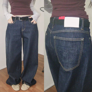 Mudio raw denim wide pants
