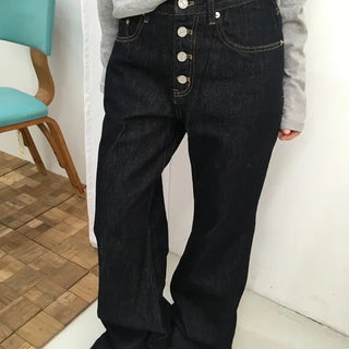*Mu&d* Formal Button Layered Denim