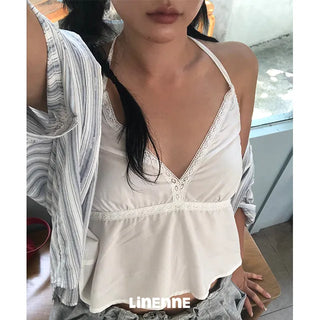 Lace Halter Neck Sleeveless