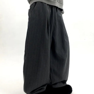Banding Stripe Wide Slacks