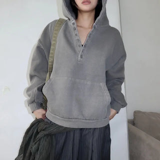 Vintage Pigment Henley Hood
