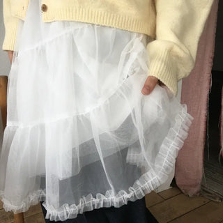 Dot asymmetrical sasha skirt