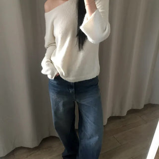 Vintage dark blue wide denim pants