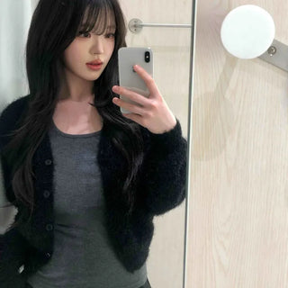 Feminine Bolero Short Knit Cardigan