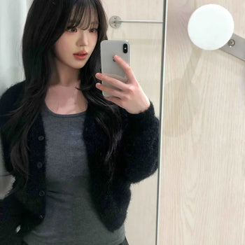 Feminine Bolero Short Knit Cardigan