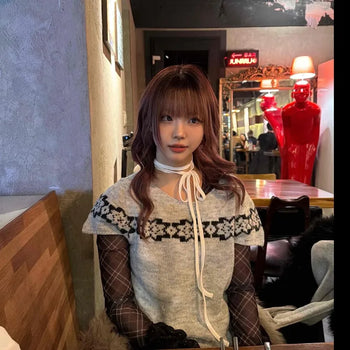 Argyle Vintage Knit Vest