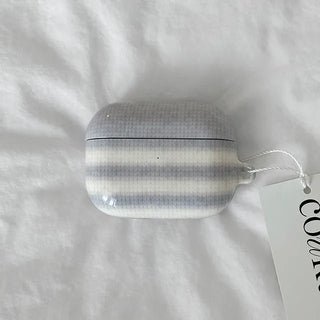 Daily Stripe Knit Pod Glossy Hard AirPods Buds Live Pro 3 Case