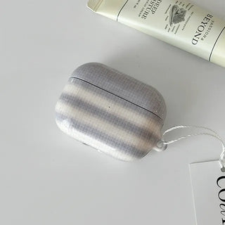 Daily Stripe Knit Pod Glossy Hard AirPods Buds Live Pro 3 Case