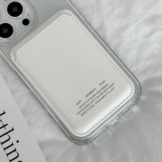 Soft Leather MagSafe Leather Card Wallet Case