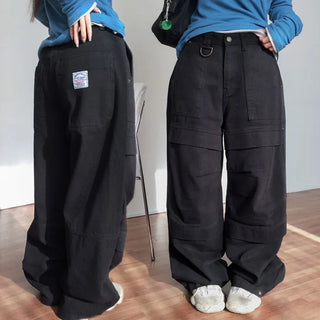Levani pintuck patch wide pants