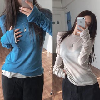 Meople Round Warmer T-shirt [Tencel 70%, Wool 30%]