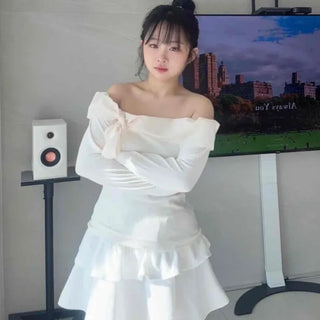 Romantic Corduroy Flare Tiered Mini Skirt