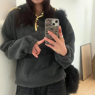 Jetty Color Block Fleece Hoodie 2 colors