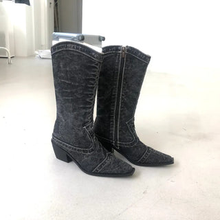 Dark Denim Boots